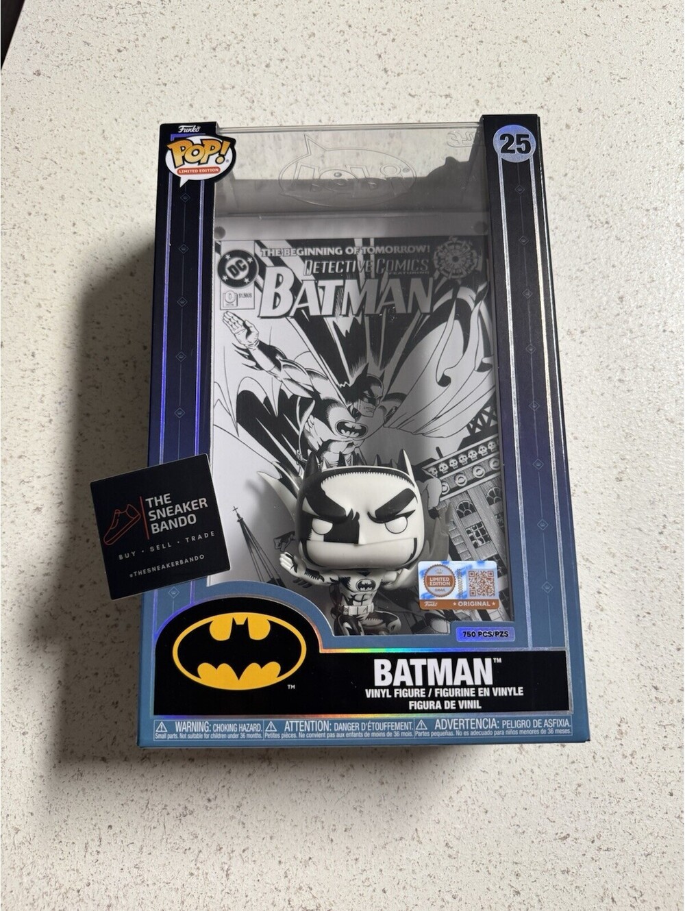 Funko Pop! Limited Edition Comic Covers Batman Black White Figure #25 1/750